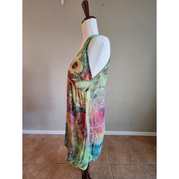 Daniel Benjamin Women's Tunic Dress SZ Medium Fairycore Bohemian Festival - Picture 2 of 12